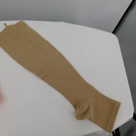 Lemon Hero Health 15-20mmHg Open Toe Zippered Compression Socks 3XL Beige OPEN - Picture 2 of 8